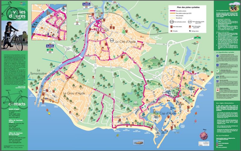 Plan du Cap d'Agde à télécharger en pdf